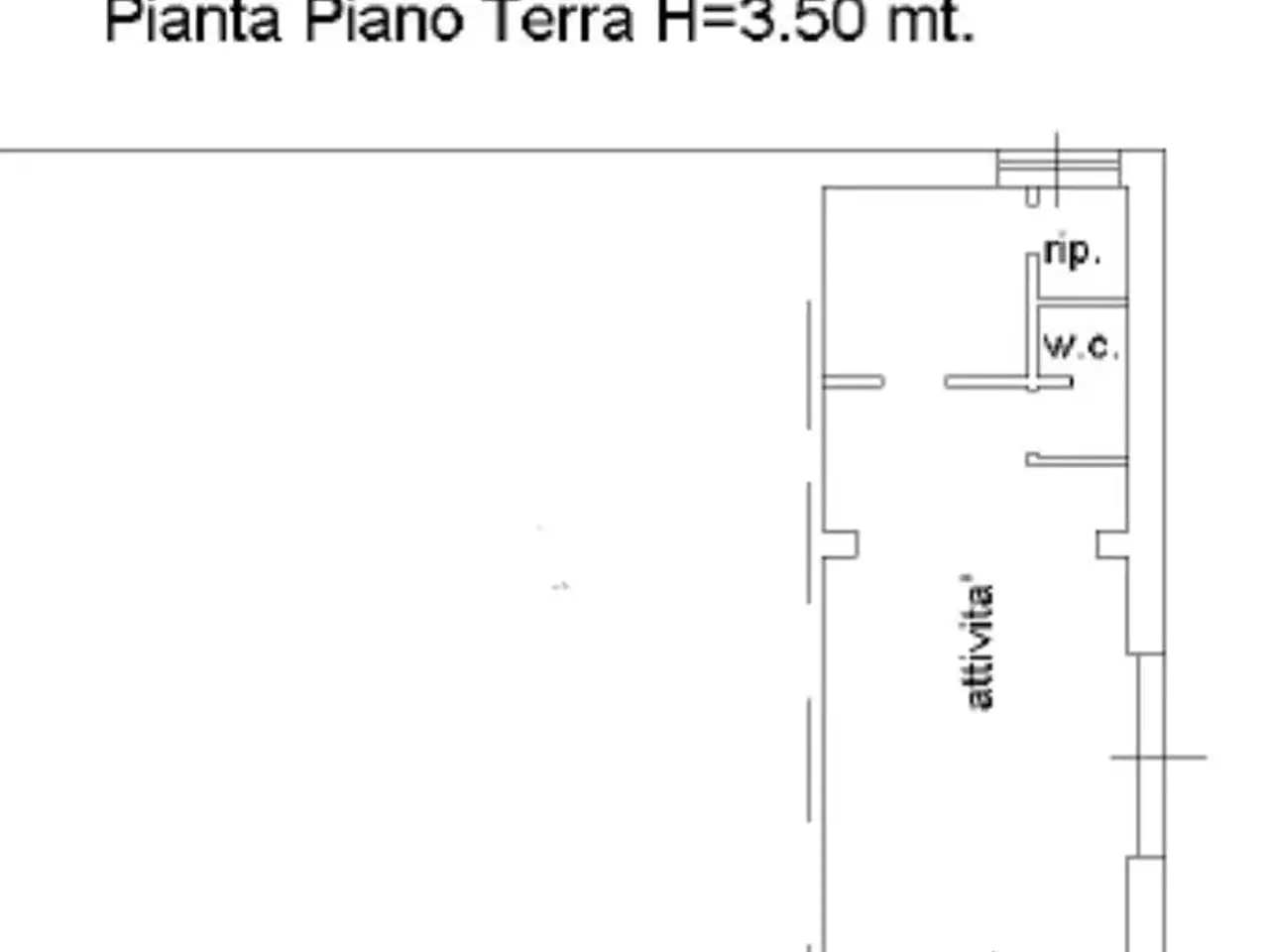 Negozio in Via Ciro Menotti, Rende, {3} - Planimetria 1