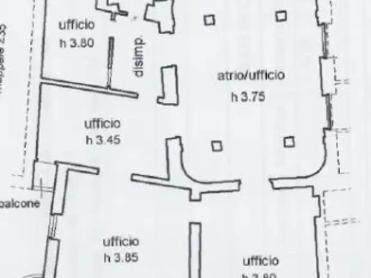 Ufficio in Via Roma, Fossano, {3} - Planimetria 1