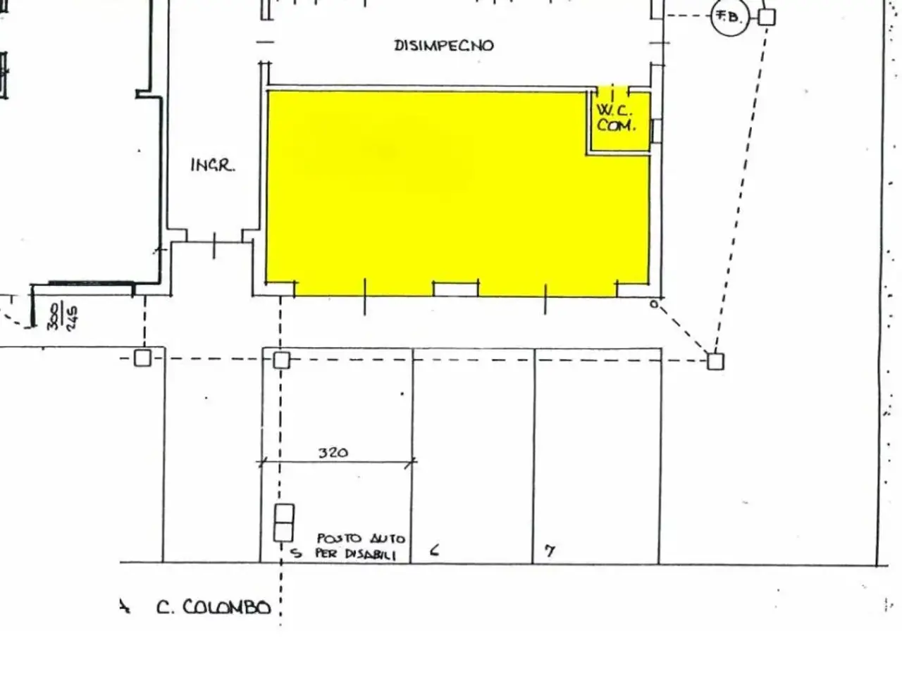 Negozio in Via Cristoforo Colombo 72, Carpi, {3} - Planimetria 1