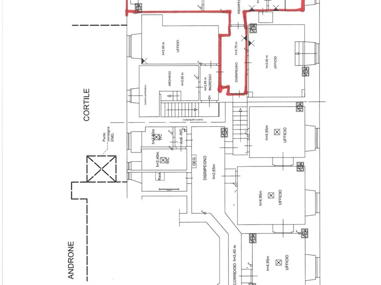 Ufficio in Viale XX Settembre, Catania, {3} - Planimetria 1