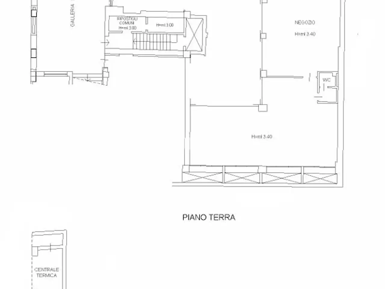 Negozio in Via Trento, Macerata, {3} - Planimetria 1