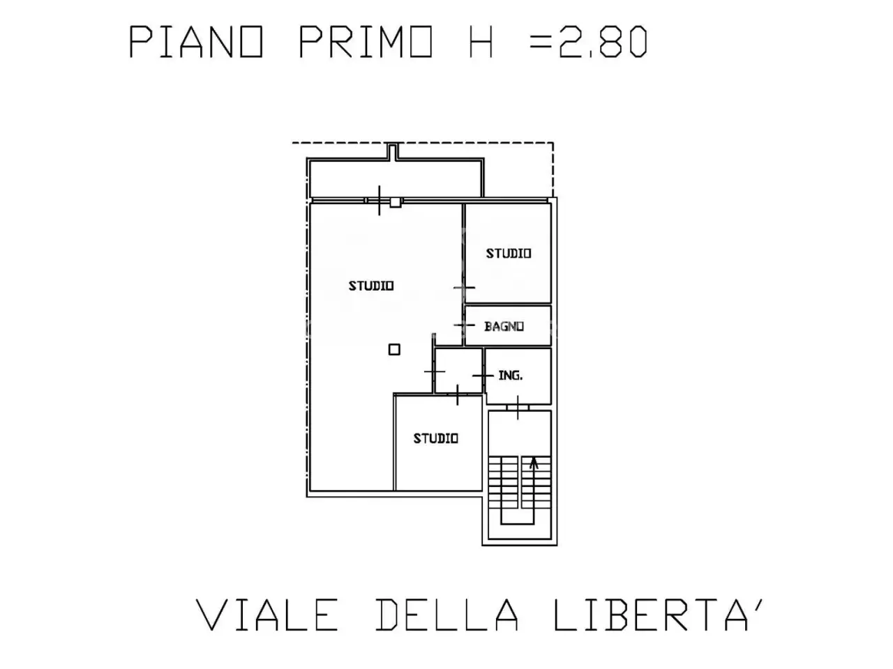 Ufficio in Viale della Libertà, Lecce, {3} - Planimetria 1