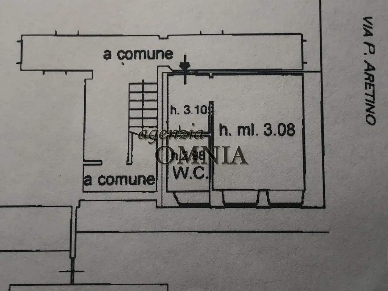 Magazzino in Via Pietro Aretino, Arezzo, {3} - Planimetria 1