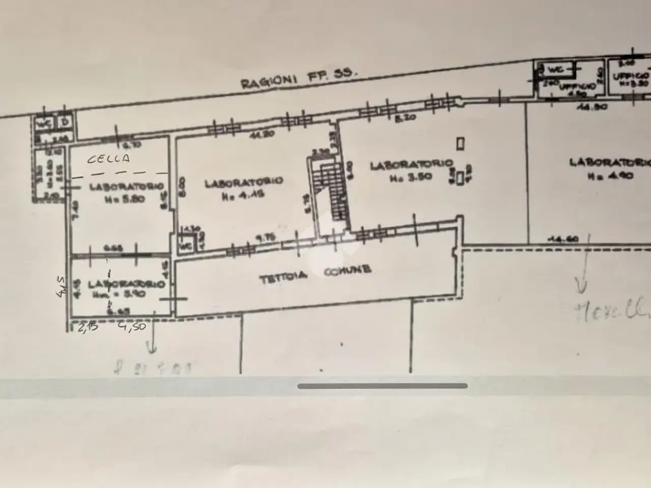 Laboratorio in Via XXI Aprile 76, Piacenza, {3} - Planimetria 1