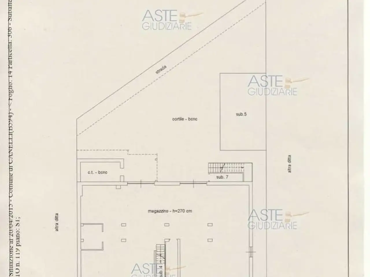 Fabbricato misto in Viale Risorgimento, 119, 14053 Canelli At, Italia 119, Canelli, {3} - Planimetria 1