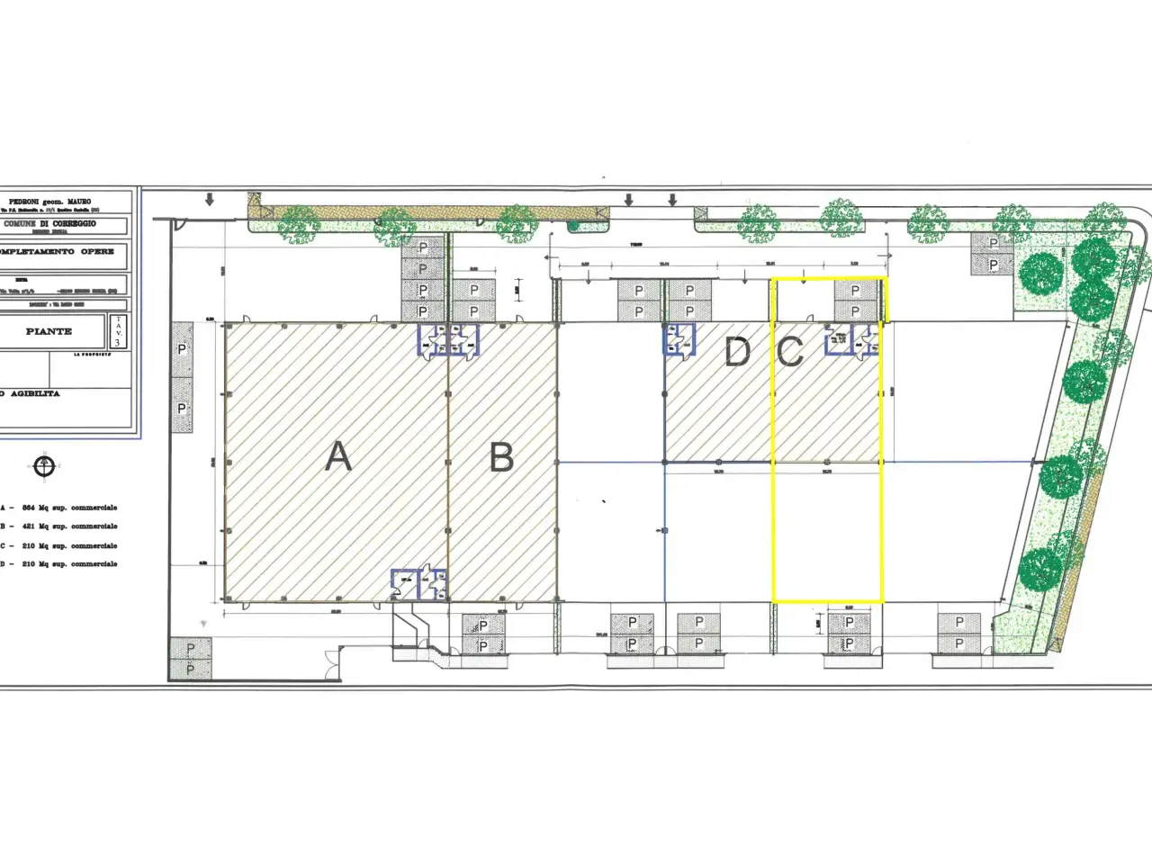 Capannone in Via Dario Gaiti 9, Correggio, {3} - Planimetria 1