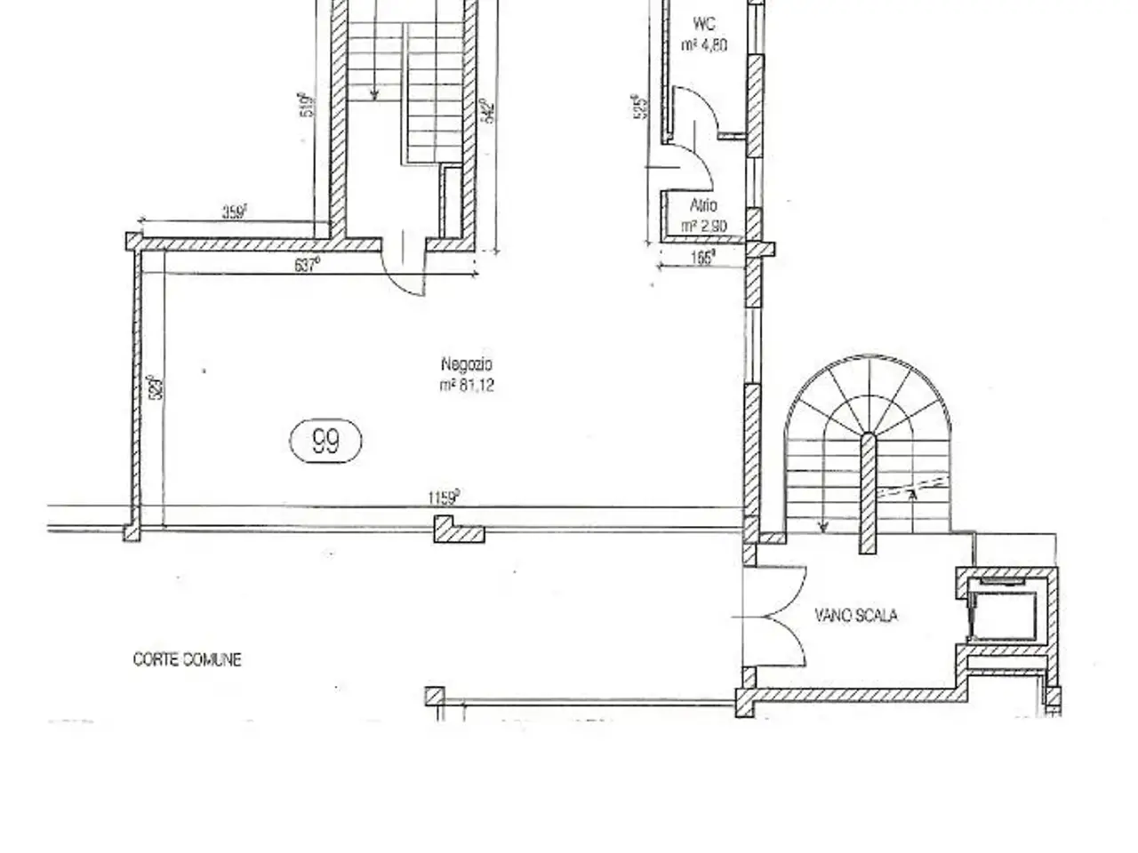 Negozio in Via G. Ciotti 99, Montichiari, {3} - Planimetria 1