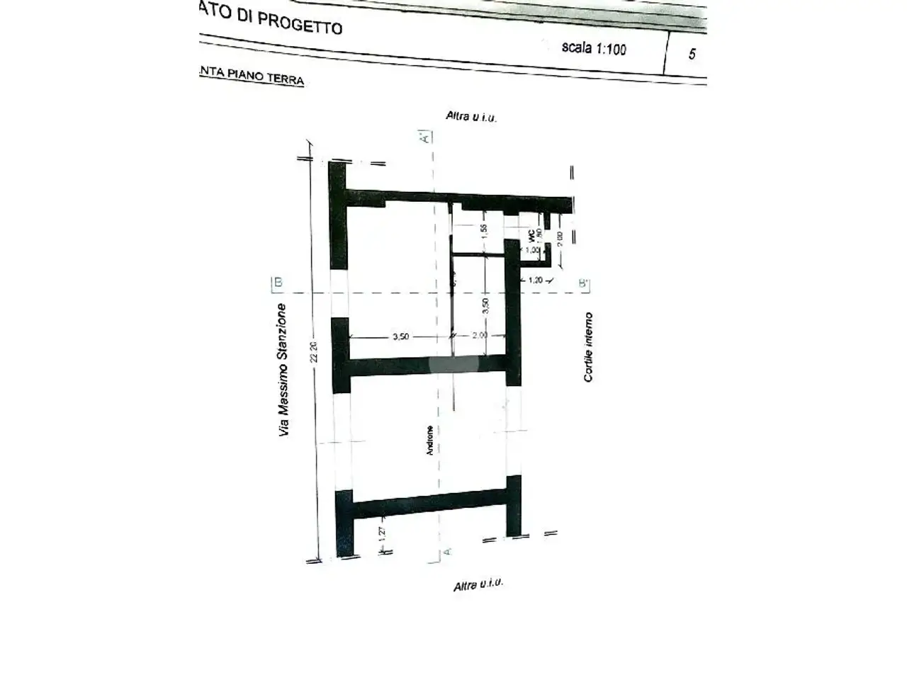 Negozio in Via Massimo Stanzione 27, Frattamaggiore, {3} - Planimetria 1
