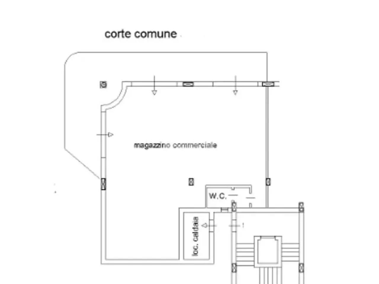 Negozio in Strada Statale 19 296, Montalto Uffugo, {3} - Planimetria 1