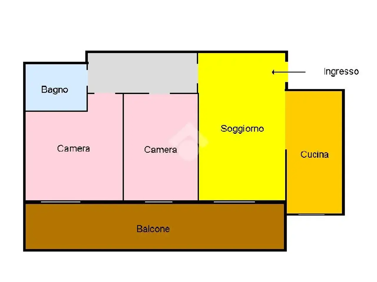 Trilocale in Via Primo Levi 9, Cornaredo - Planimetria 1