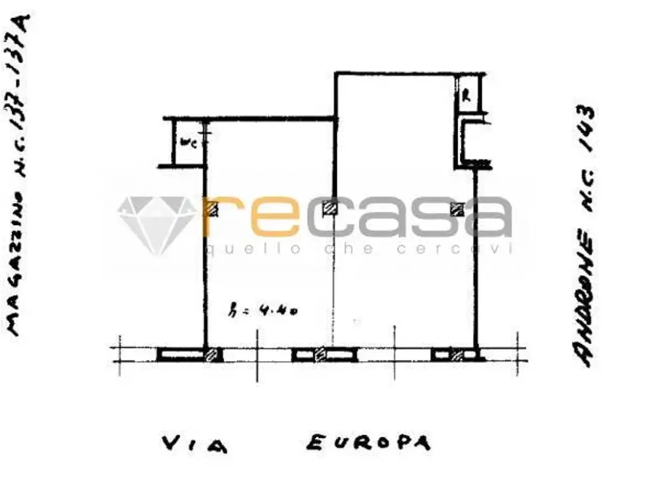 Negozio in Via Europa 131, Pontecagnano Faiano, {3} - Planimetria 1
