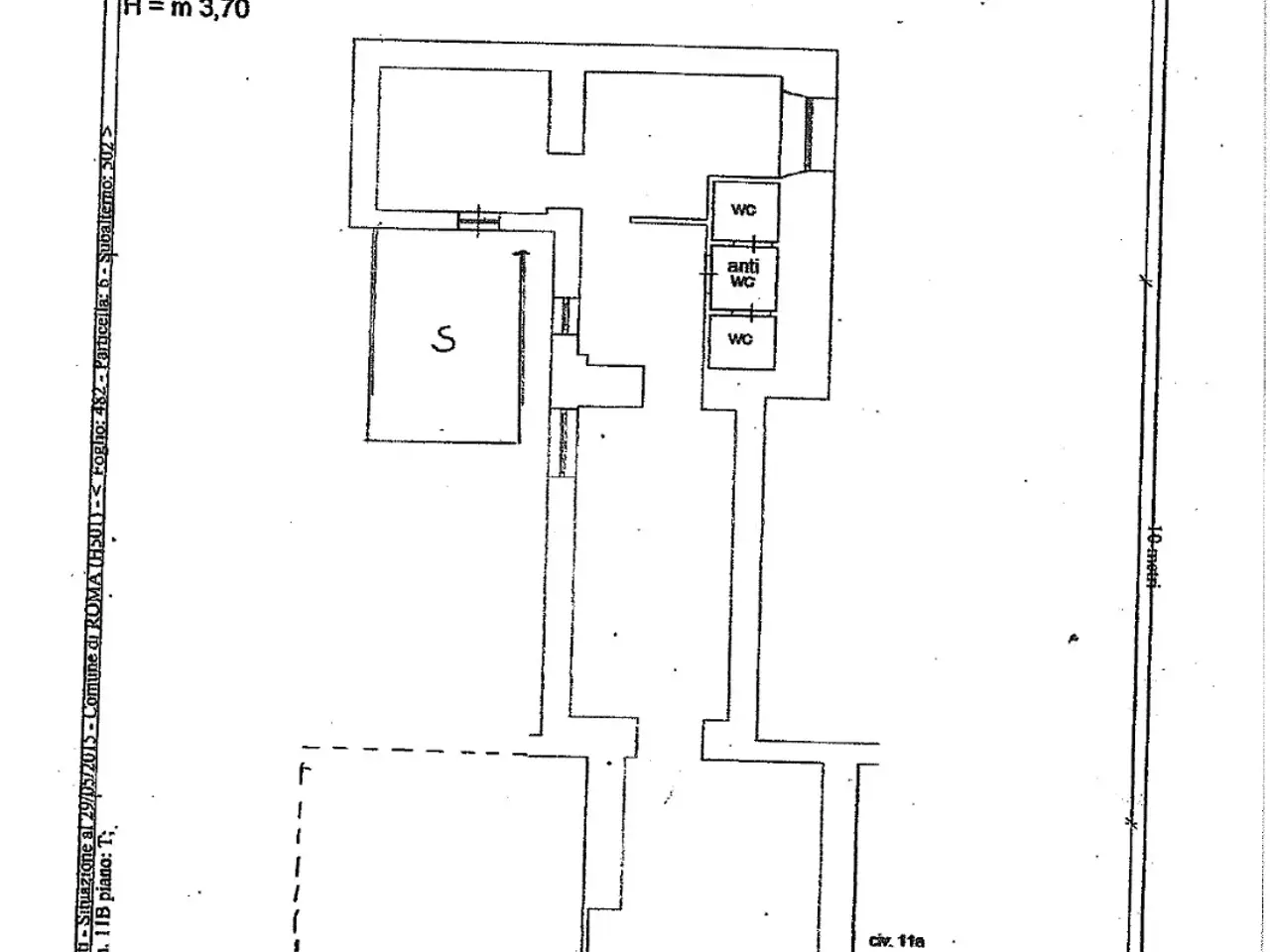 Esercizio commerciale in Via Marghera 11, Roma, {3} - Planimetria 1