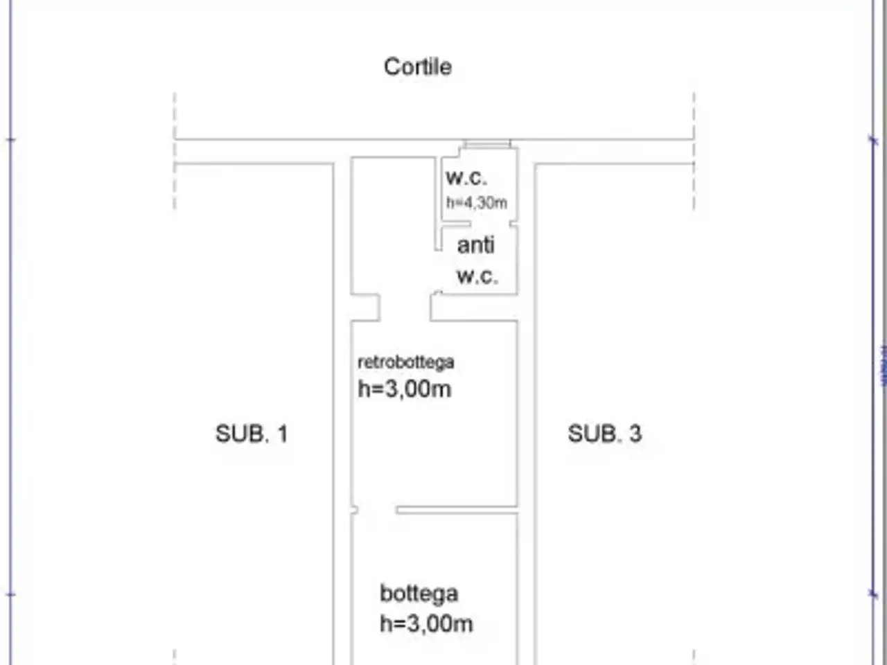Negozio in Via Risorgimento 179, Messina, {3} - Planimetria 1