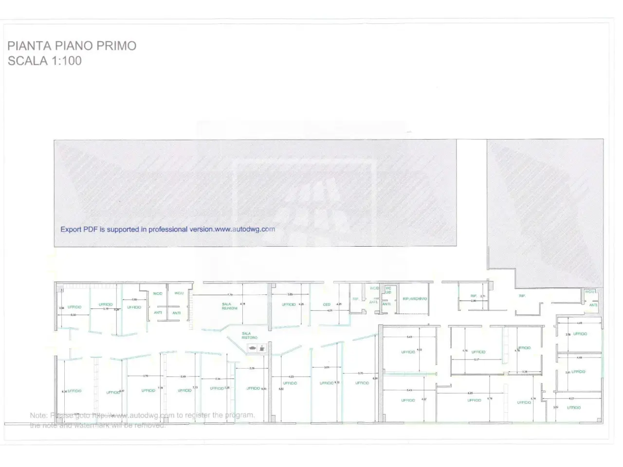 Ufficio in Via John Fitzgerald Kennedy 71, Reggio Emilia, {3} - Planimetria 1