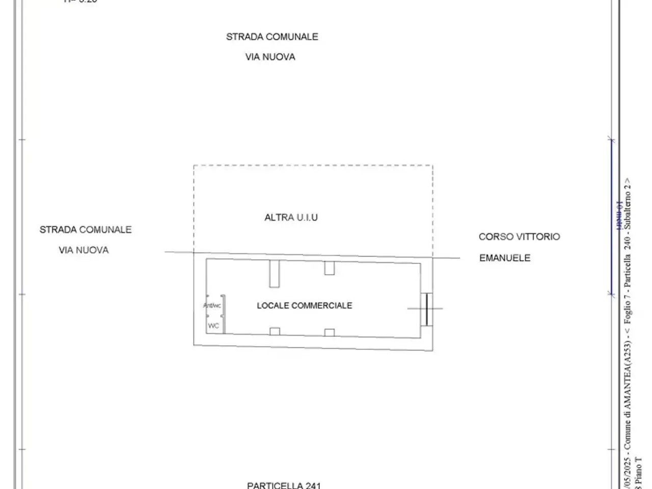 Negozio in Corso Vittorio Emanuele  38, Amantea, {3} - Planimetria 1