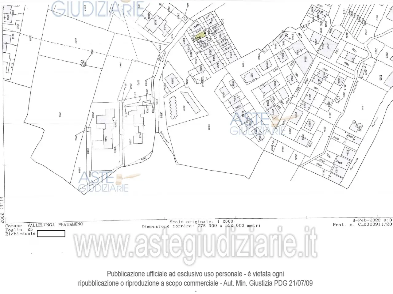 Garage in Via Umbria, 24 24, Vallelunga Pratameno, {3} - Planimetria 1