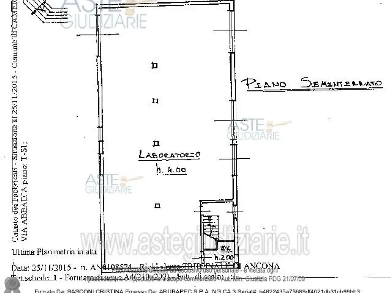 Capannone in Via Abbadia, 7, 60021 Direttissima del Conero An, Italia 7, Camerano, {3} - Planimetria 1