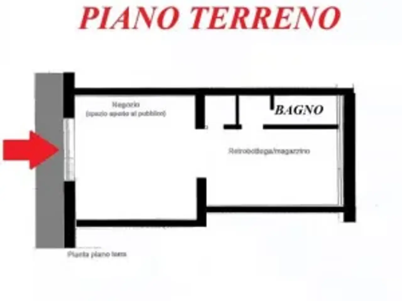 Negozio in Piazza Camillo Benso di Cavour, Signa, {3} - Planimetria 1