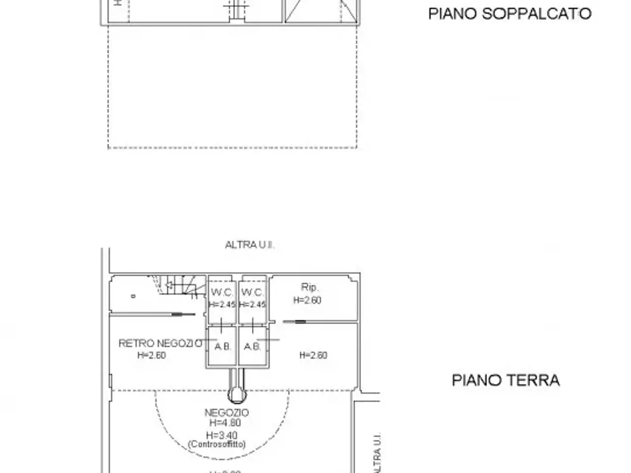 Negozio in Via Guazzatore 152, Osimo, {3} - Planimetria 1