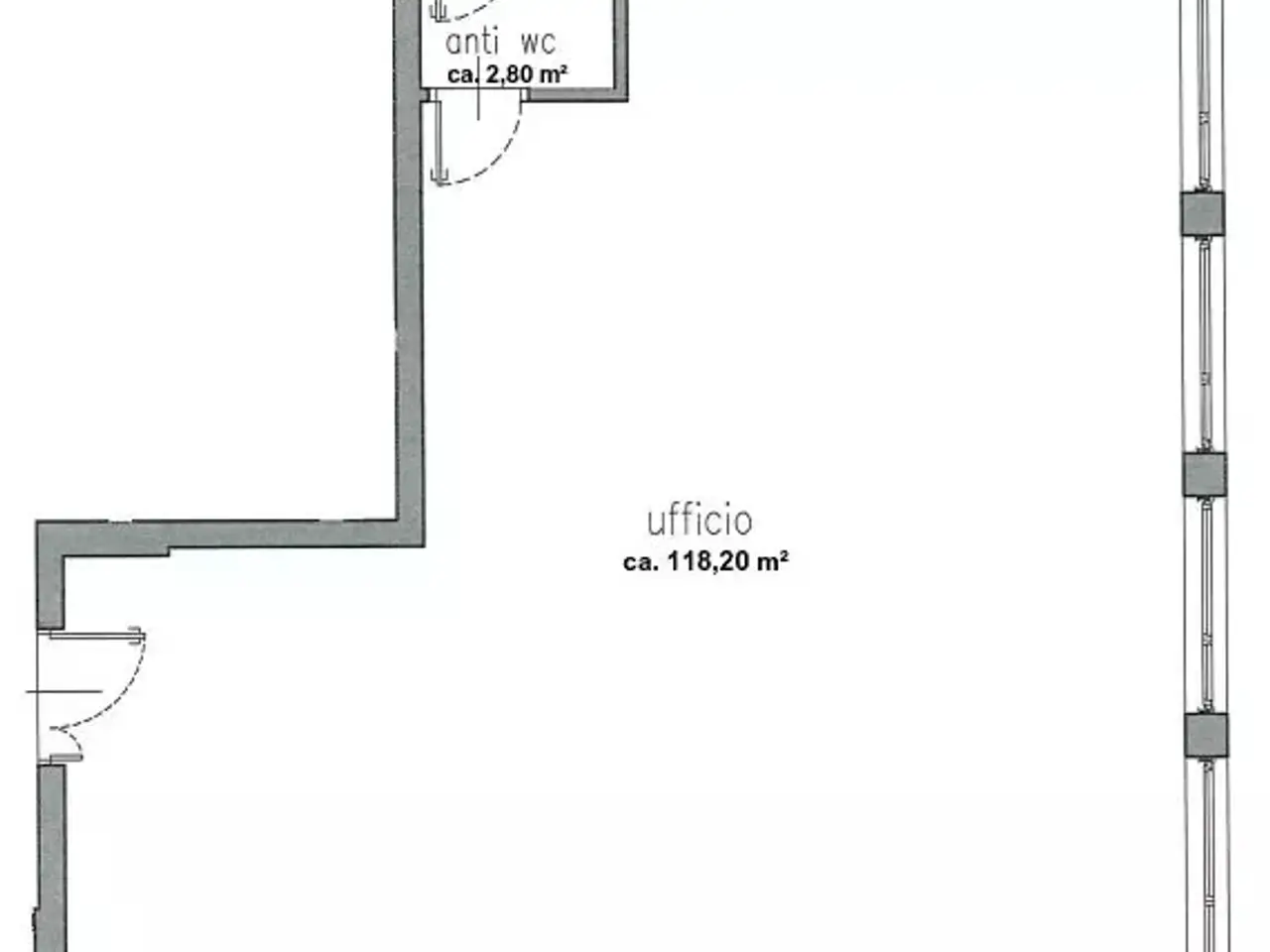 Ufficio in Via Maso della Pieve, Bolzano, {3} - Planimetria 1