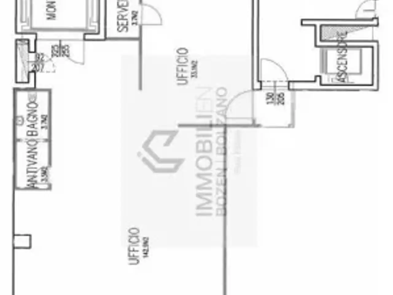 Ufficio in Via Bruno Buozzi 1, Bolzano, {3} - Planimetria 1