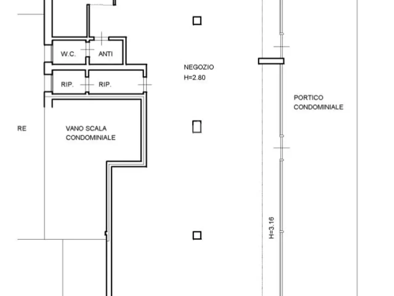 Negozio in Via Panigai 7, Pravisdomini, {3} - Planimetria 1