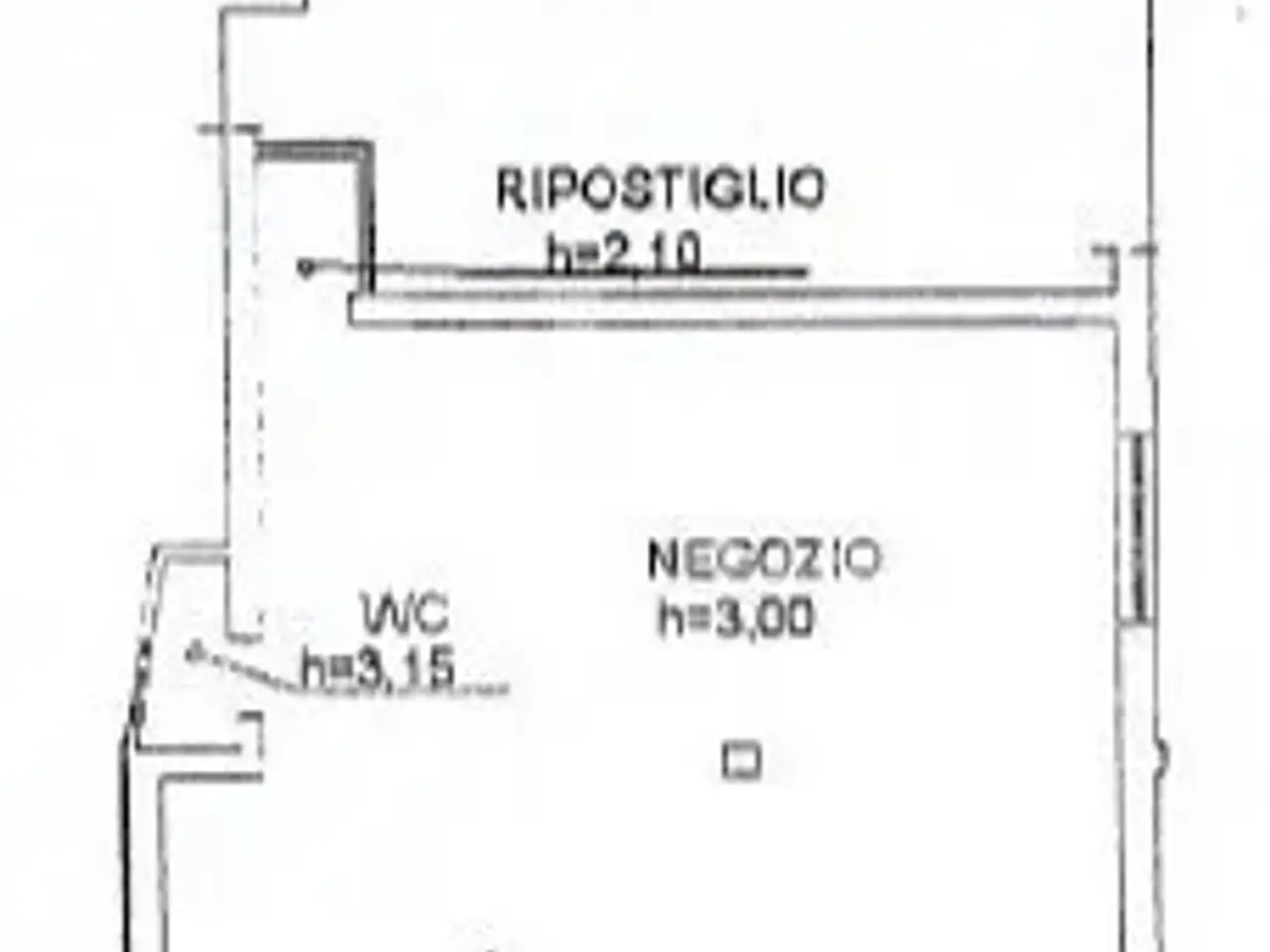 Negozio in Rovigo - Piazza Repubblica  2, Rovigo, {3} - Planimetria 1