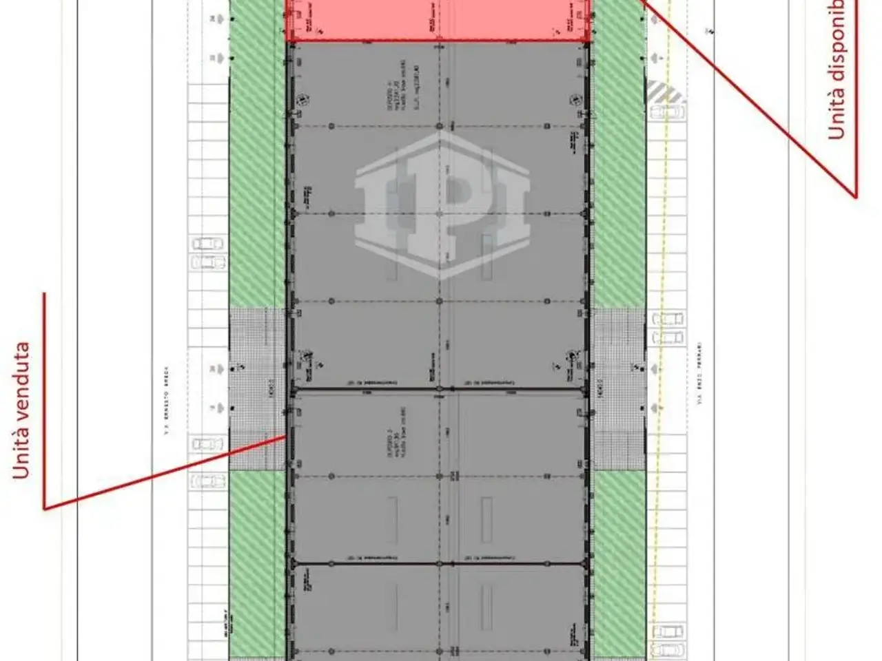 Capannone in Via Ferrari Lotto B, Vellezzo Bellini, {3} - Planimetria 1
