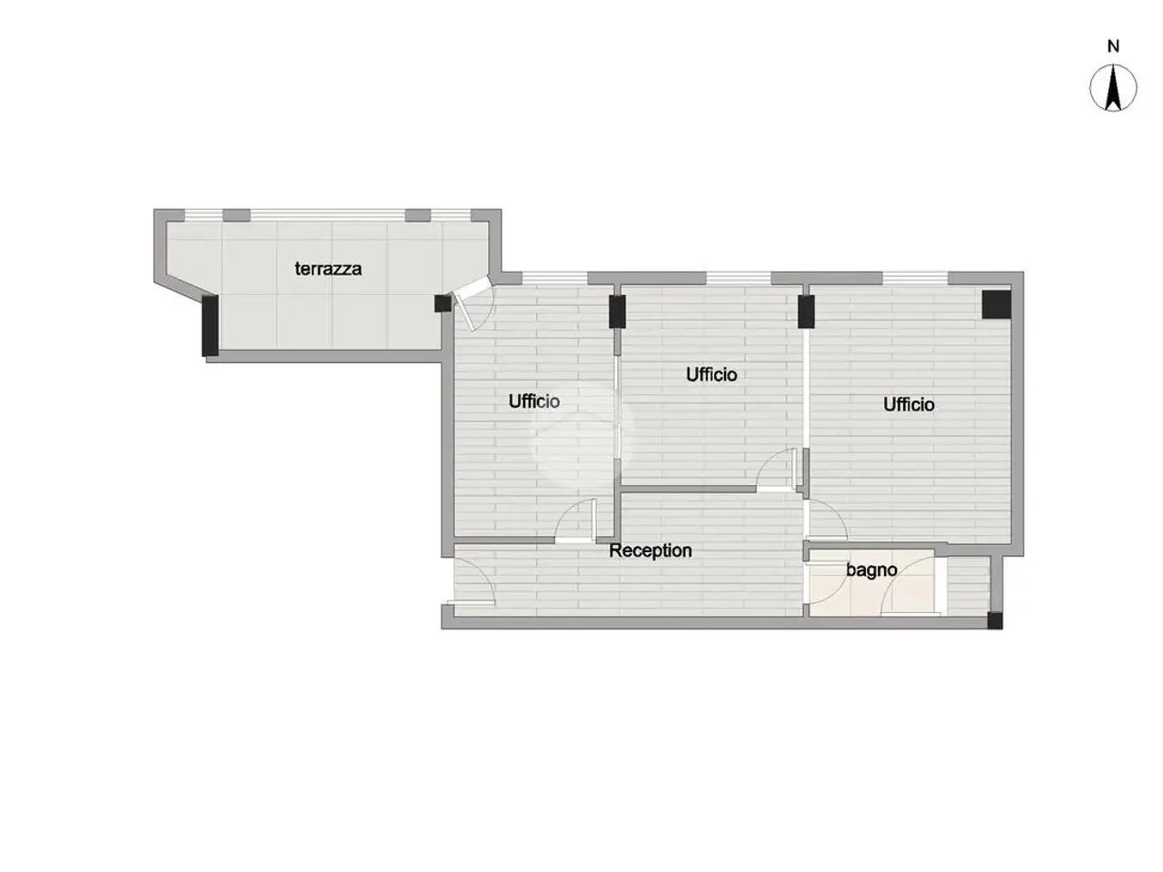 Ufficio in Via Igino Garbini 84, Viterbo, {3} - Planimetria 1