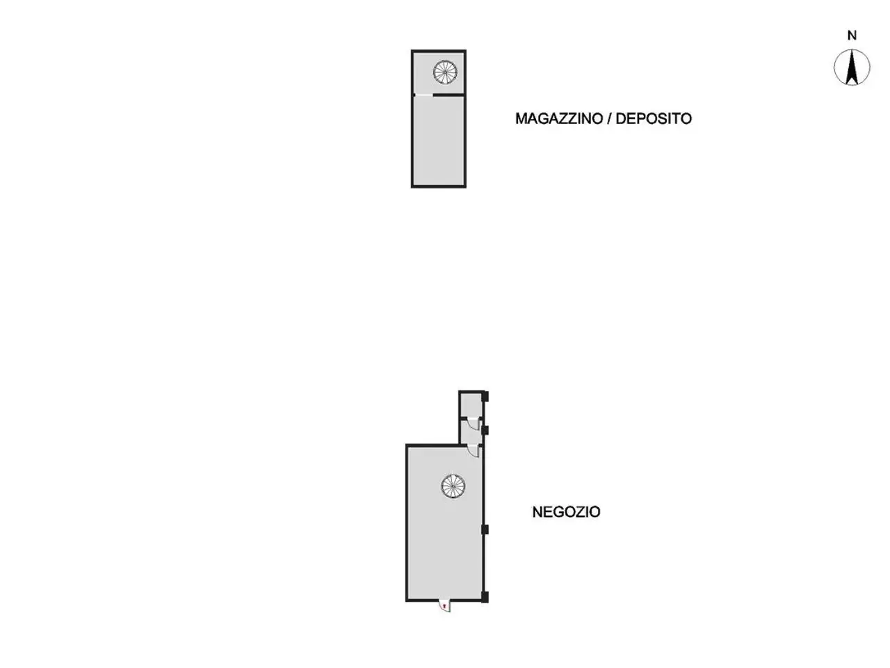 Negozio in Via Giuseppe Mazzini 109, Castiglione Delle Stiviere, {3} - Planimetria 1