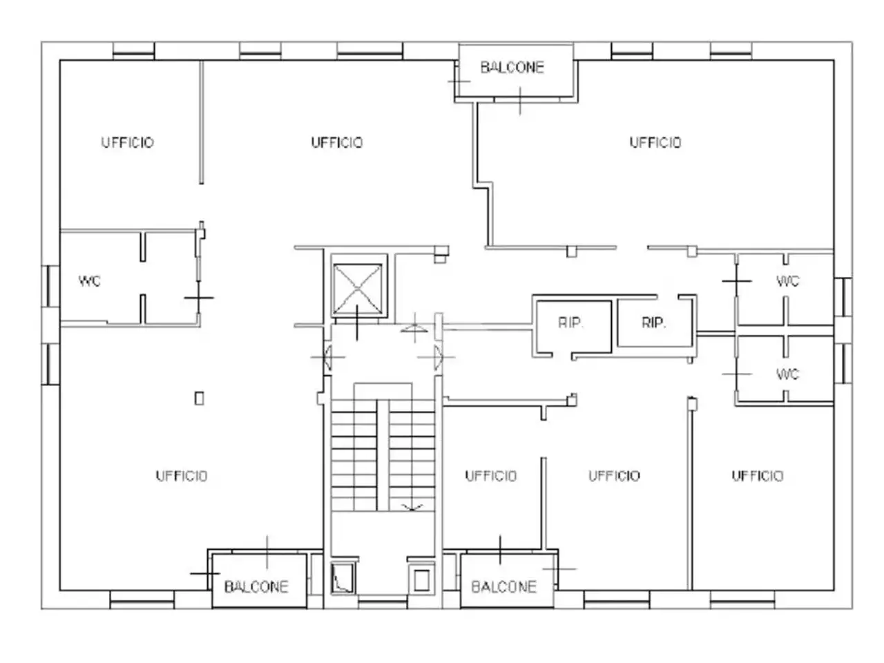 Ufficio in Via Torino 85, Rozzano, {3} - Planimetria 1