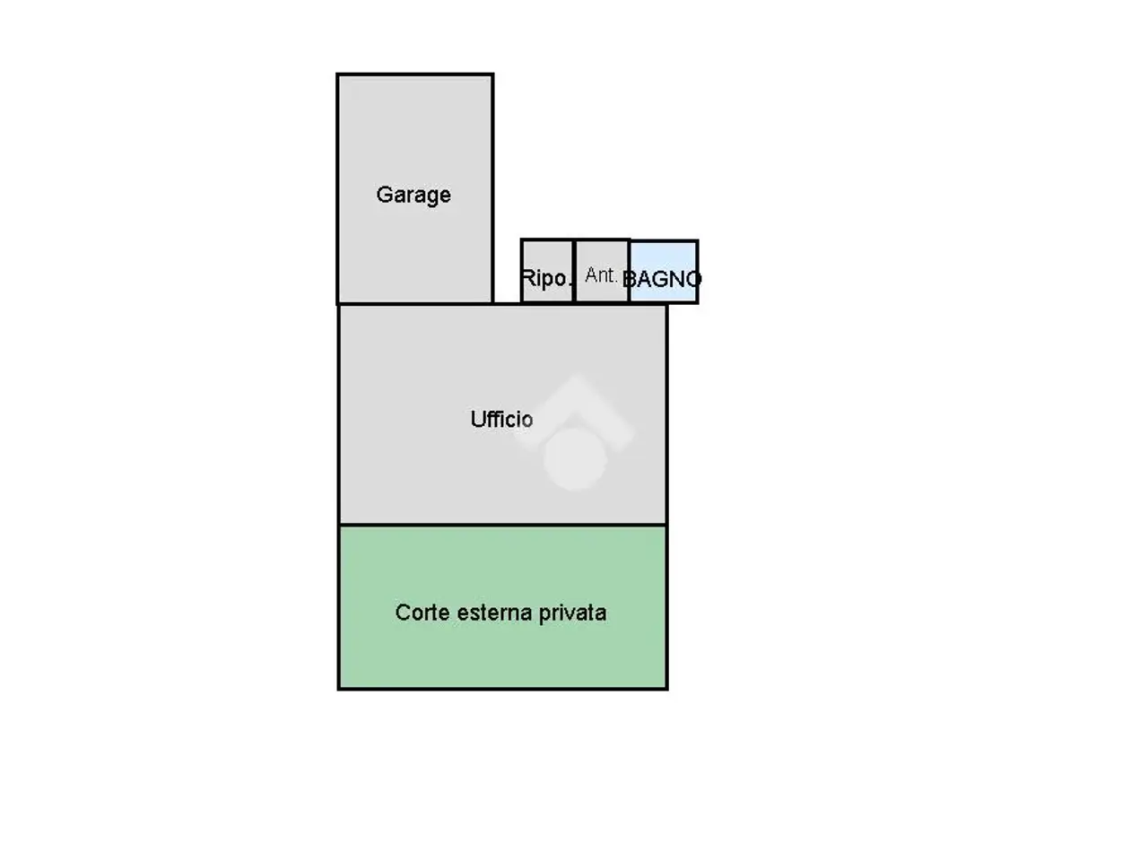 Ufficio in Via del Giglio 6, Rimini, {3} - Planimetria 1