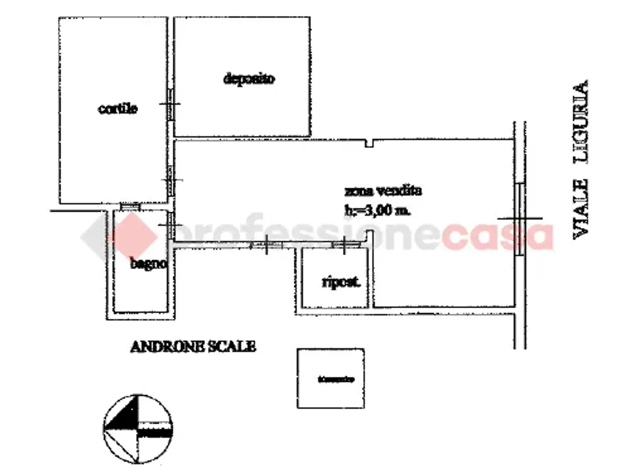 Negozio in Viale Liguria  1, Taranto, {3} - Planimetria 1