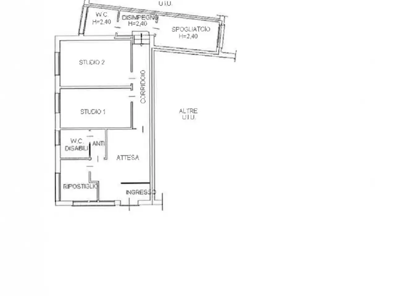 Ufficio in Via Dante Alighieri, Polesella, {3} - Planimetria 1