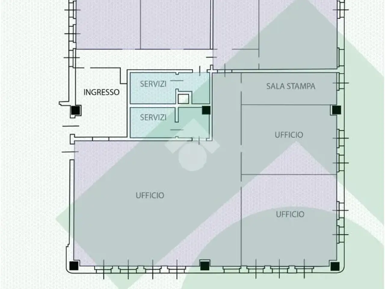 Ufficio in Via Venanzio Buzzi 4, Rho, {3} - Planimetria 1