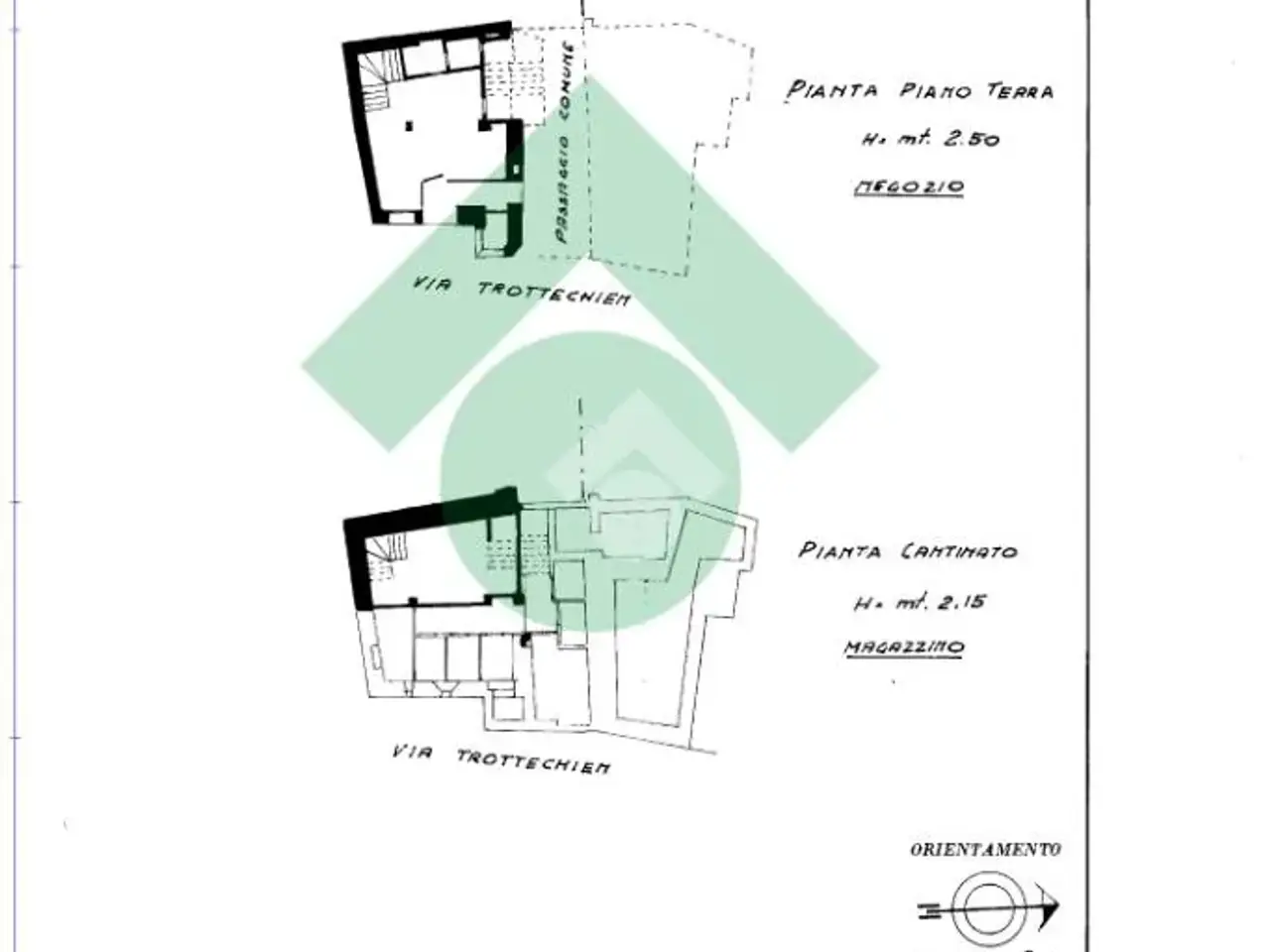 Negozio in Via Trottechien 2, Aosta, {3} - Planimetria 1