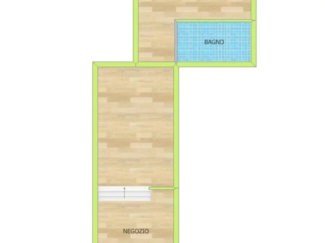 Locale commerciale in affitto, Via Cavour, Pistoia - Planimetria 1