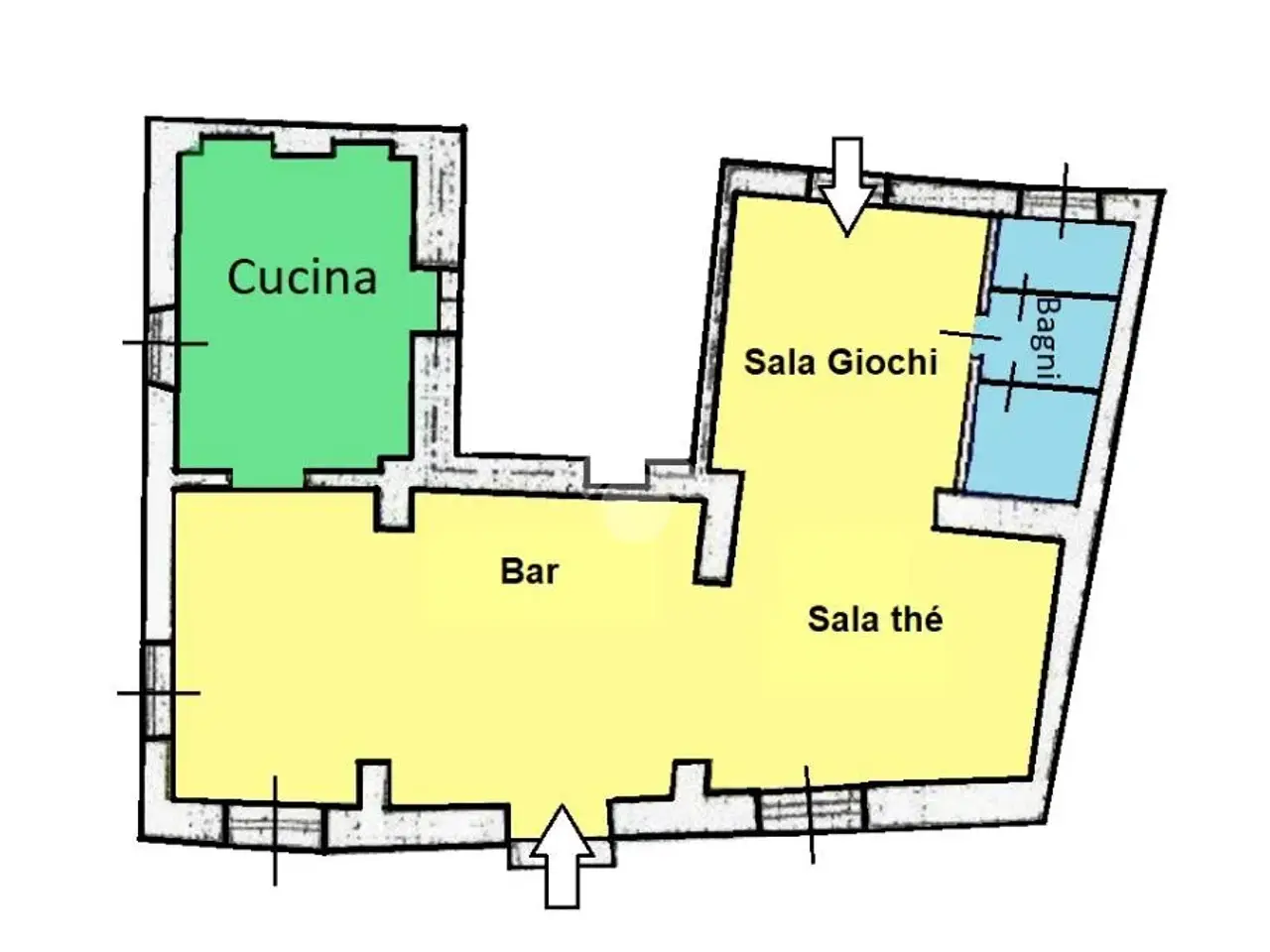 Negozio in Piazza IV Novembre 10, Carate Brianza, {3} - Planimetria 1