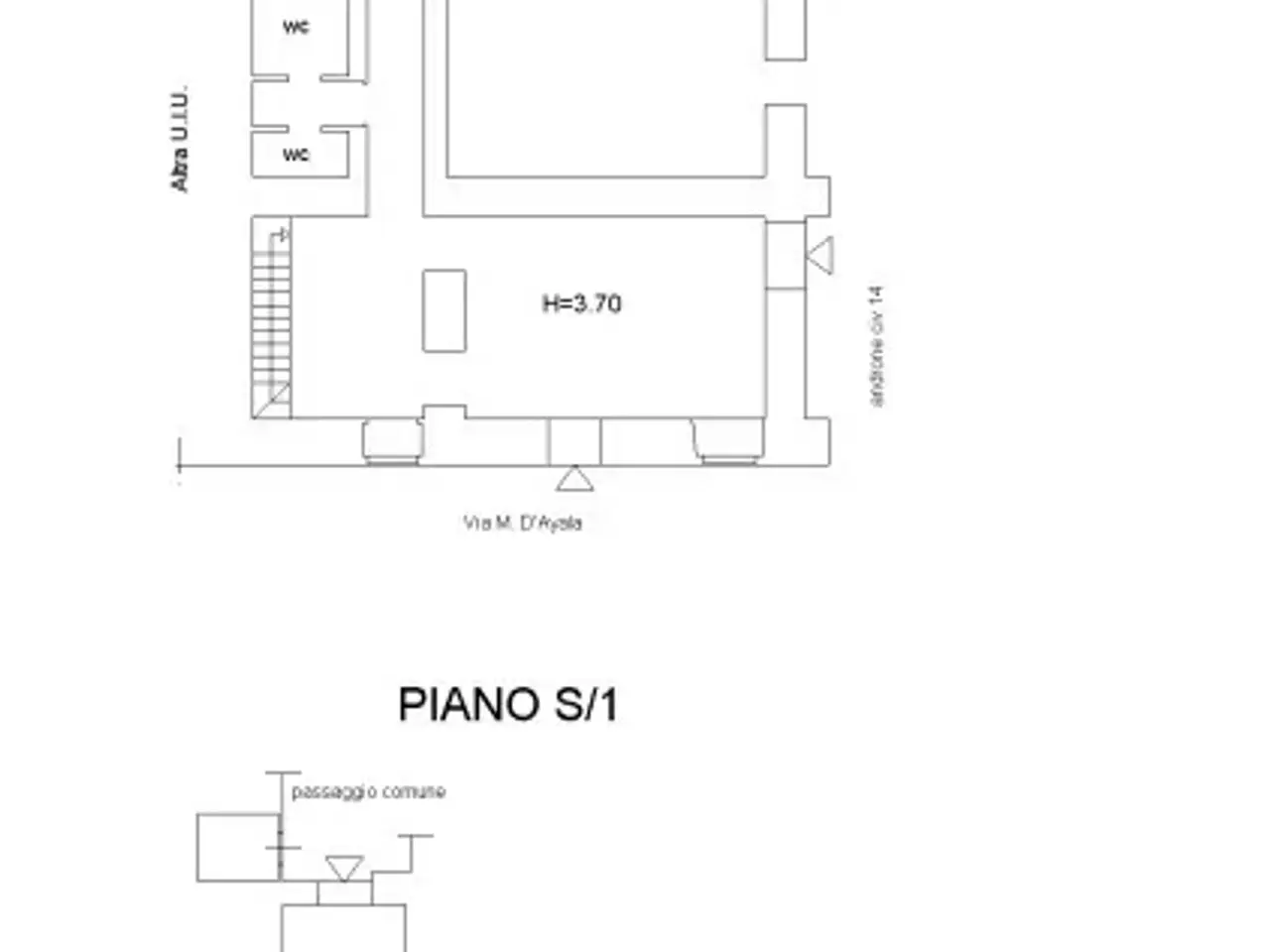 Negozio in Via Mariano d'Ayala 14, Napoli, {3} - Planimetria 1