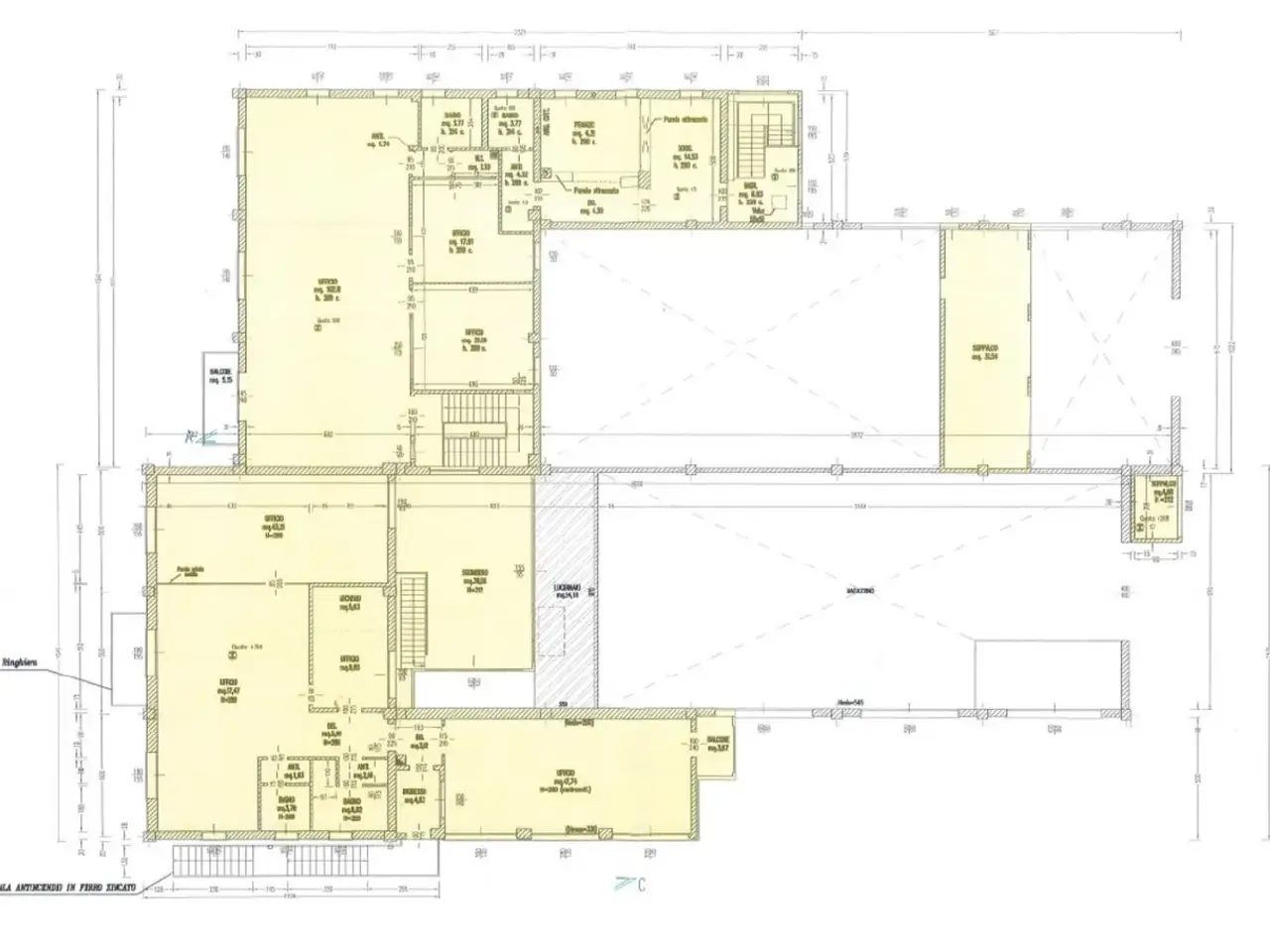 Capannone in Via Veneziani, 44124 Ferrara Fe, Italia, Ferrara, {3} - Planimetria 1