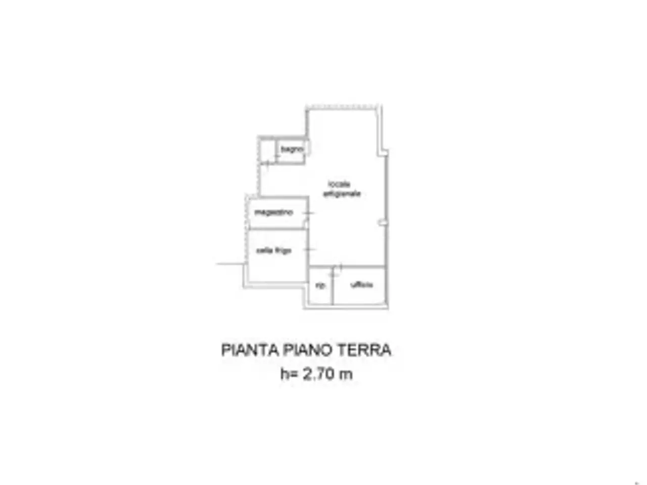 Pasticceria in Via Angelo Poliziano, Sansepolcro, {3} - Planimetria 1