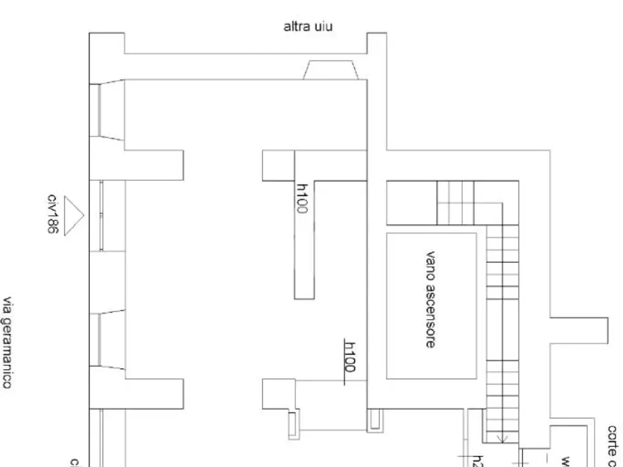 Negozio in Via Germanico 186, Roma, {3} - Planimetria 1