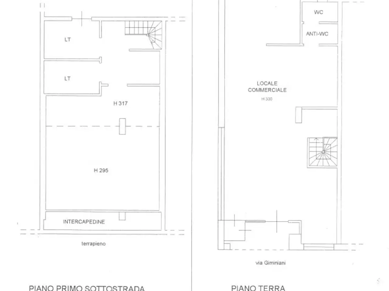 Palazzina commerciale in Via Giovanni Giminiani, Anagni, {3} - Planimetria 1