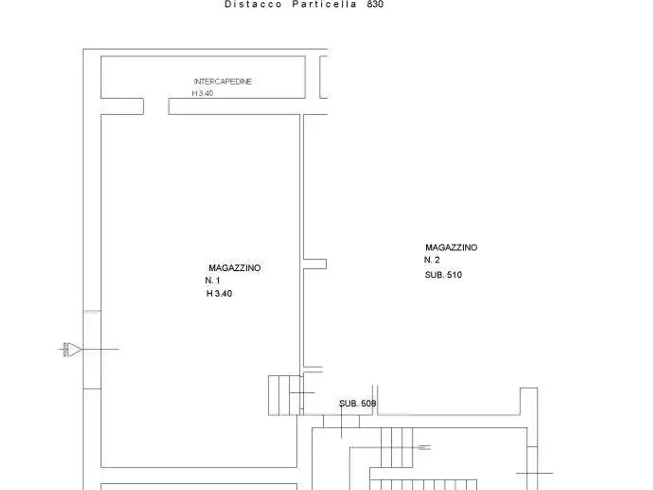 Magazzino in Via Cecilia Deganutti 24, Roma, {3} - Planimetria 1