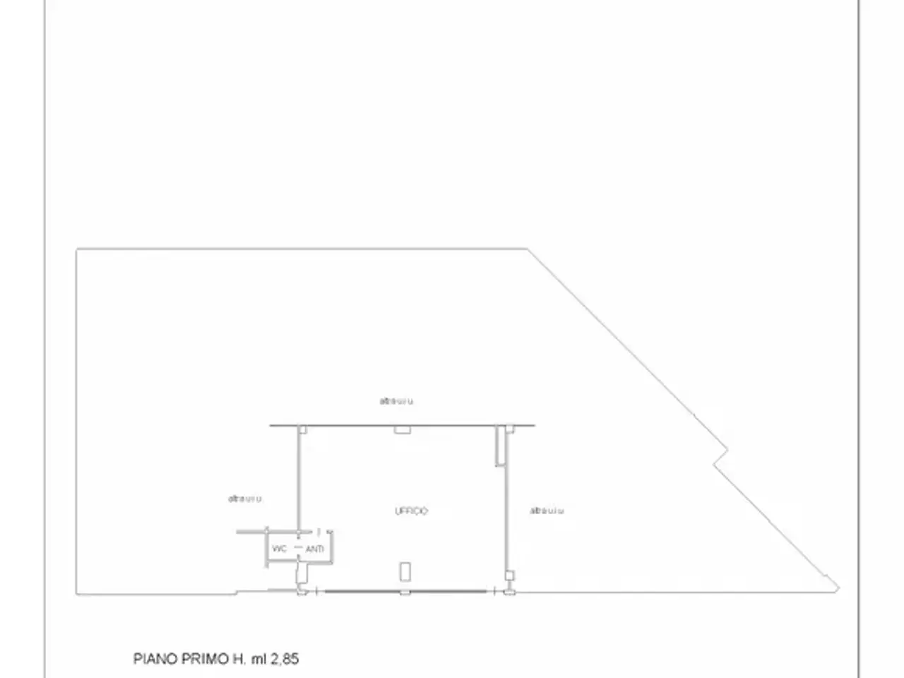 Negozio in Via Pietro Giardini 464h, Modena, {3} - Planimetria 1