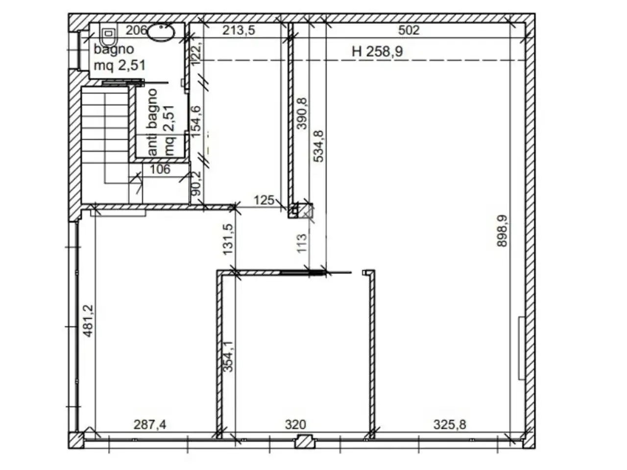 Negozio in Via Fratelli Cervi, Scanzorosciate, {3} - Planimetria 1
