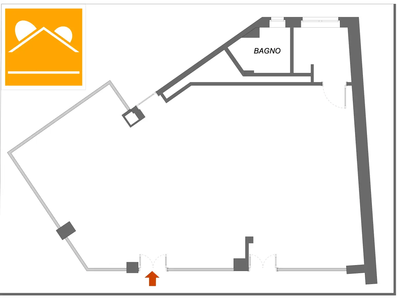 Negozio in Corso Alessandro Manzoni 20, Monta', {3} - Planimetria 1
