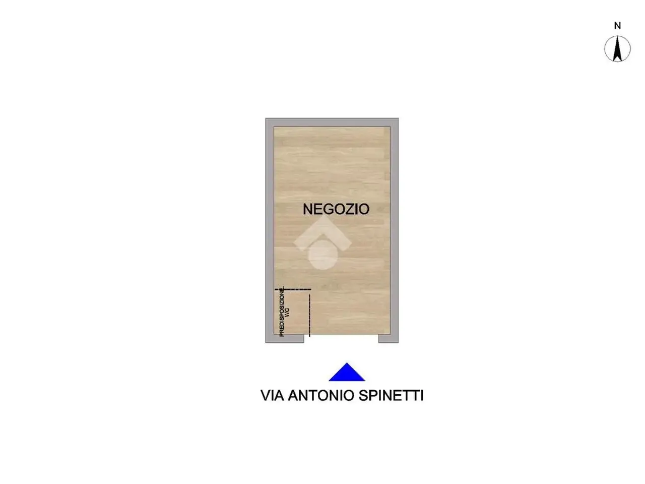 Negozio in Via Antonio Spinetti 18, Roma, {3} - Planimetria 1