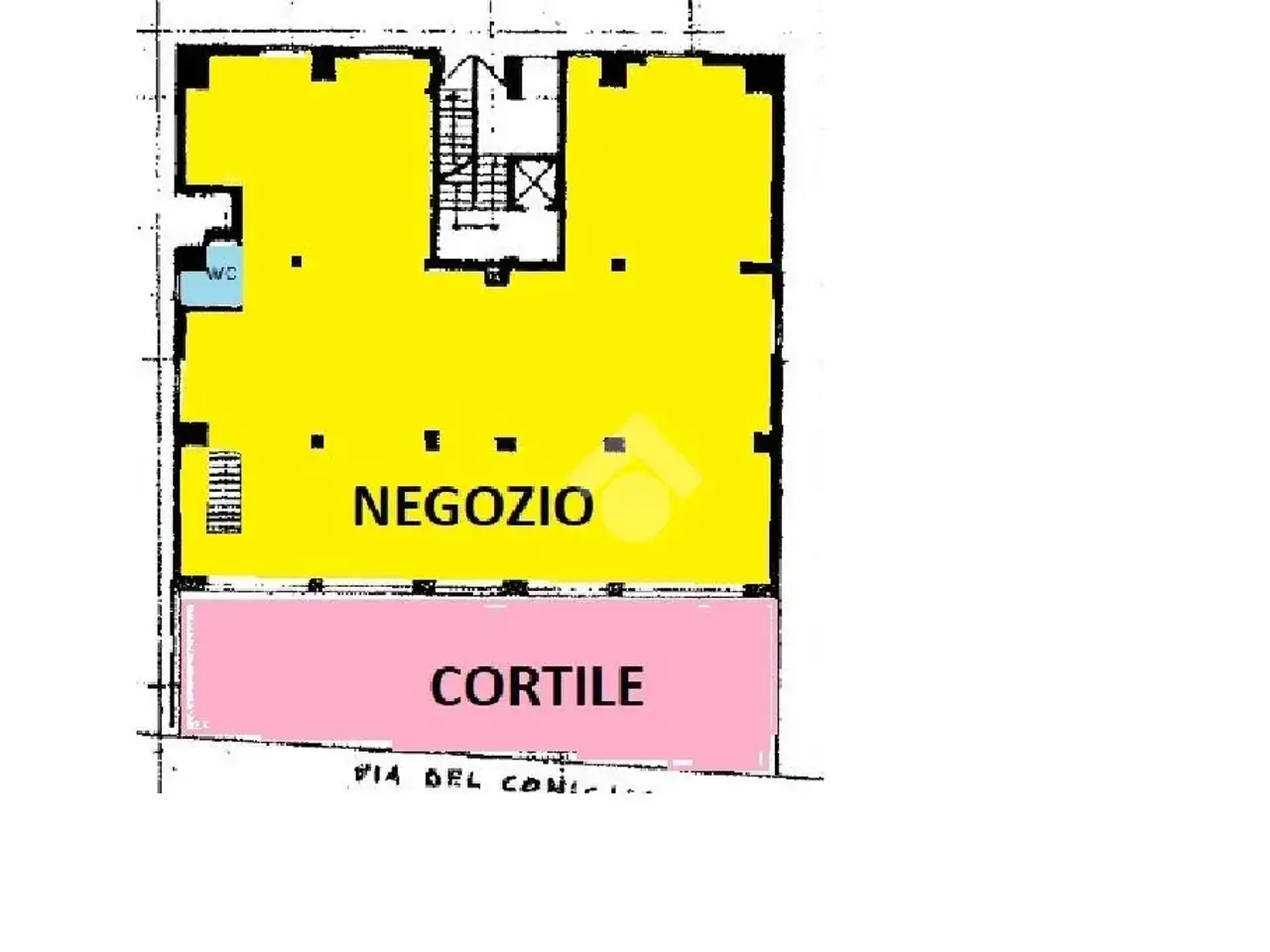 Negozio in Via del Coniglio 13, Alessandria, {3} - Planimetria 1