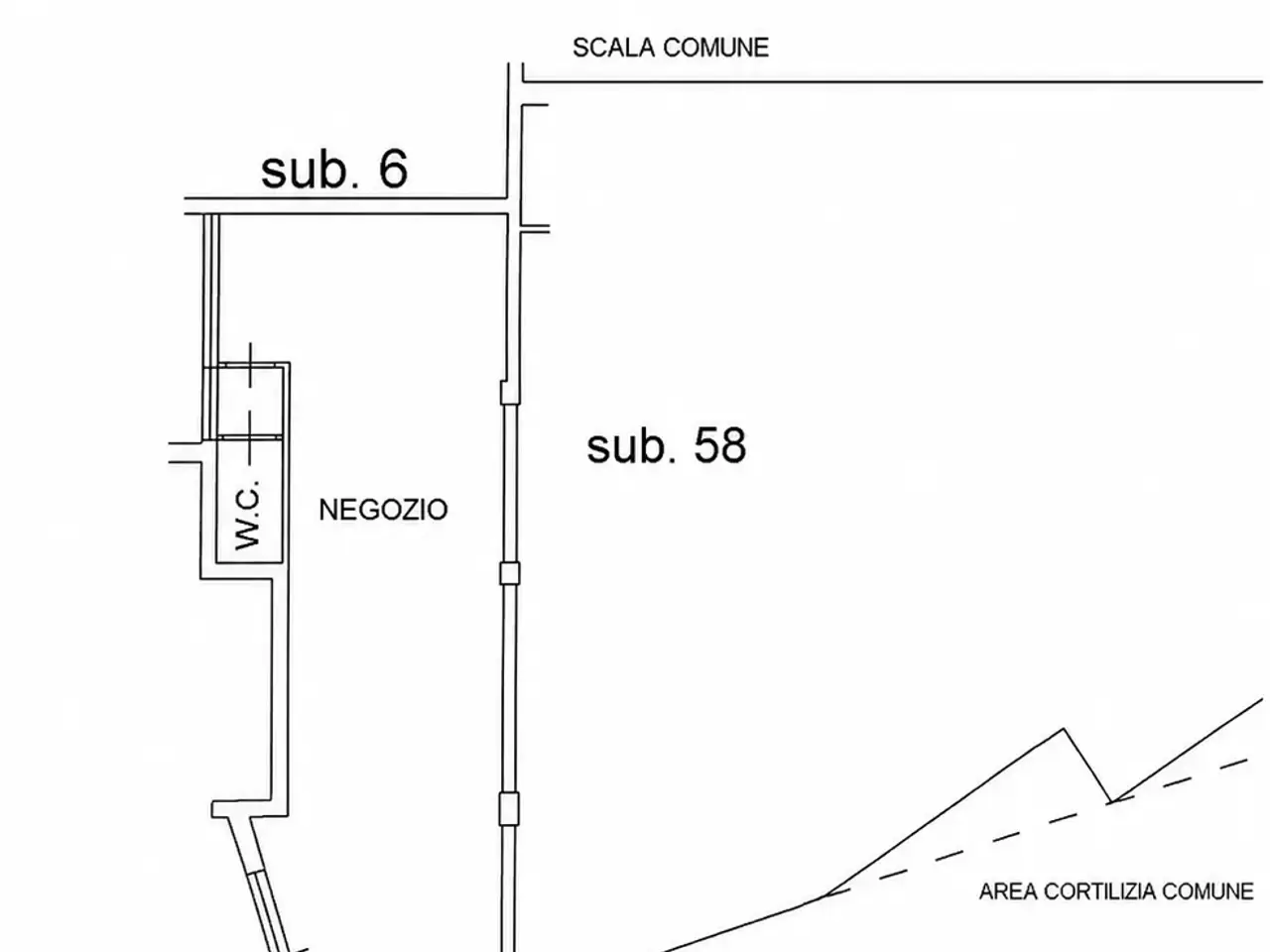 Negozio in Via San Martino 6, Medesano, {3} - Planimetria 1